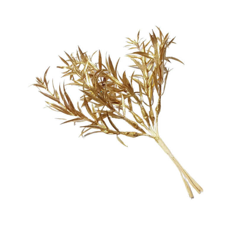 Stardust Gypsophila Spray, 8-Inch Faux Sparkle Grass Stem, Realistic Filler Greenery for DIY Wedding Bouquets, Corsages, Home Decor Accents