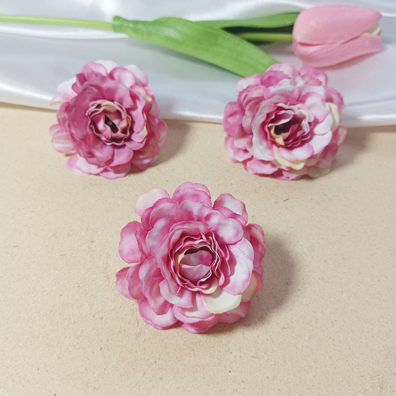 10-Pack Lush Hydrangea Heads, 2" Realistic Silk Flowers for DIY Wedding Bouquets, Wreaths & Centerpieces, Bulk Faux Floral Craft Supplies