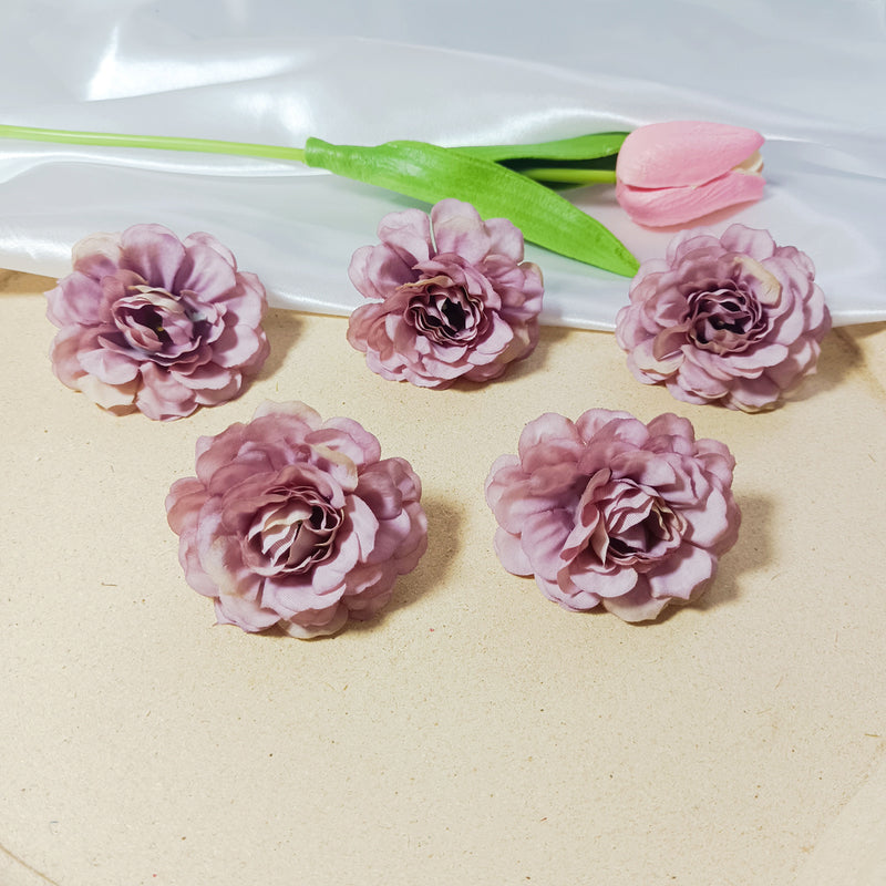 10-Pack Lush Hydrangea Heads, 2" Realistic Silk Flowers for DIY Wedding Bouquets, Wreaths & Centerpieces, Bulk Faux Floral Craft Supplies