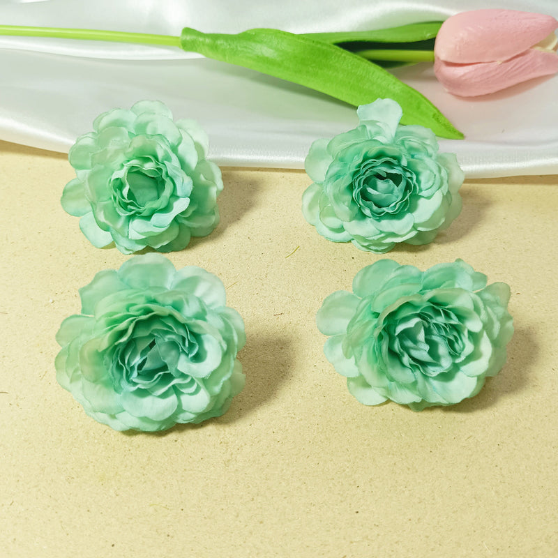 10-Pack Lush Hydrangea Heads, 2" Realistic Silk Flowers for DIY Wedding Bouquets, Wreaths & Centerpieces, Bulk Faux Floral Craft Supplies