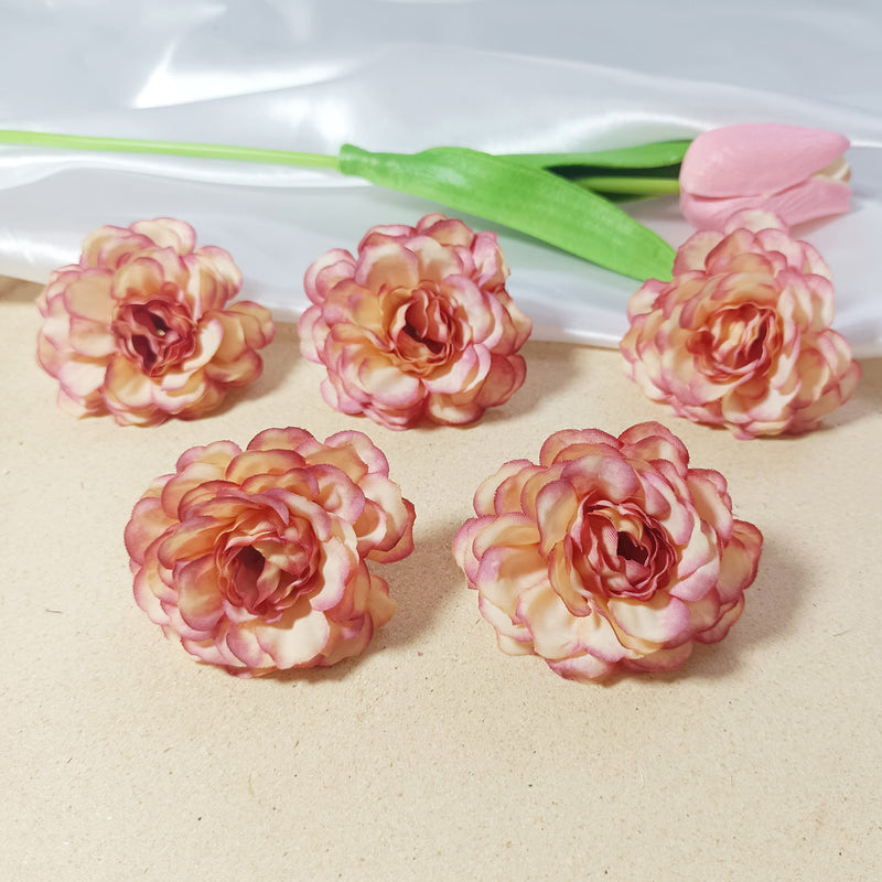 10-Pack Lush Hydrangea Heads, 2" Realistic Silk Flowers for DIY Wedding Bouquets, Wreaths & Centerpieces, Bulk Faux Floral Craft Supplies