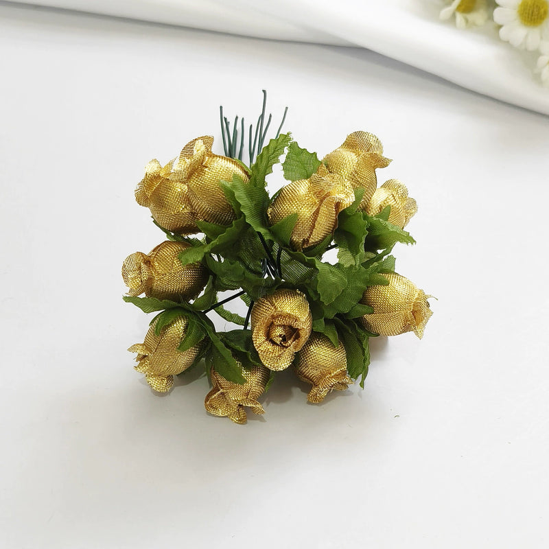 12-Stem Mini Pomegranate Flower Bunch, Delicate 1" Faux Blooms, Realistic Accent Stems for DIY Weddings, Boutonnieres, Home & Gift Decor