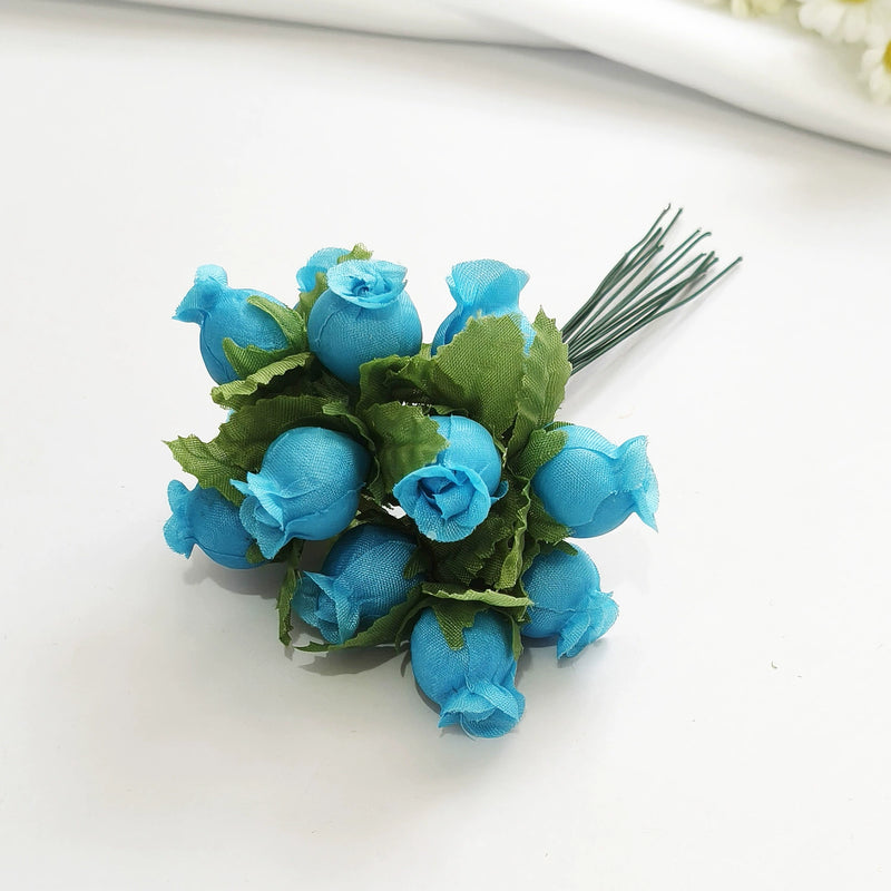 12-Stem Mini Pomegranate Flower Bunch, Delicate 1" Faux Blooms, Realistic Accent Stems for DIY Weddings, Boutonnieres, Home & Gift Decor