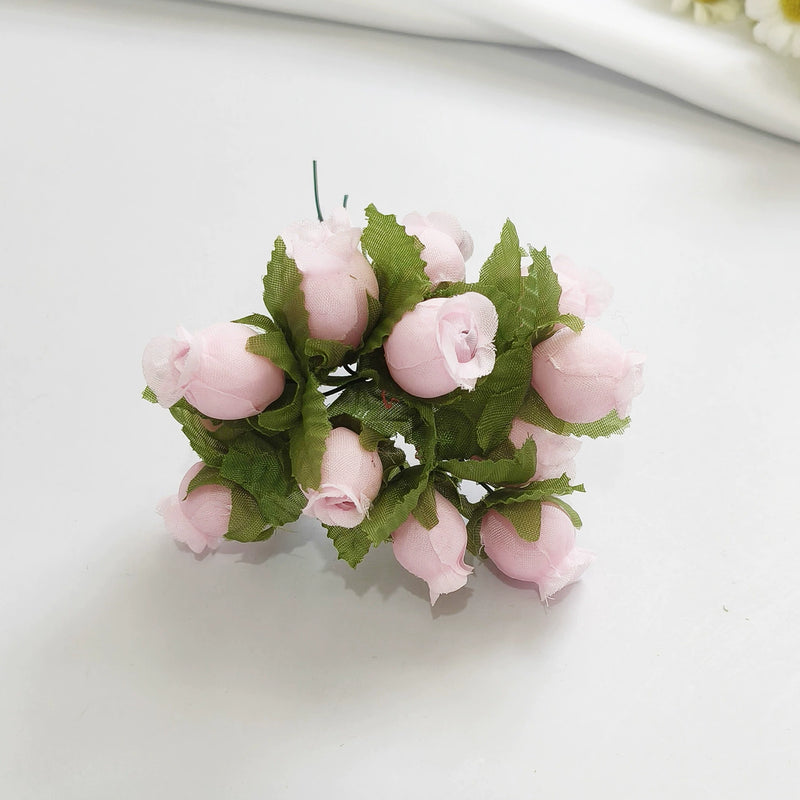 12-Stem Mini Pomegranate Flower Bunch, Delicate 1" Faux Blooms, Realistic Accent Stems for DIY Weddings, Boutonnieres, Home & Gift Decor