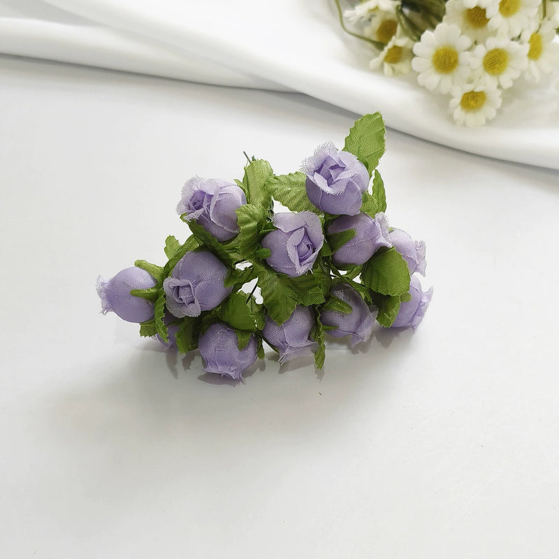 12-Stem Mini Pomegranate Flower Bunch, Delicate 1" Faux Blooms, Realistic Accent Stems for DIY Weddings, Boutonnieres, Home & Gift Decor