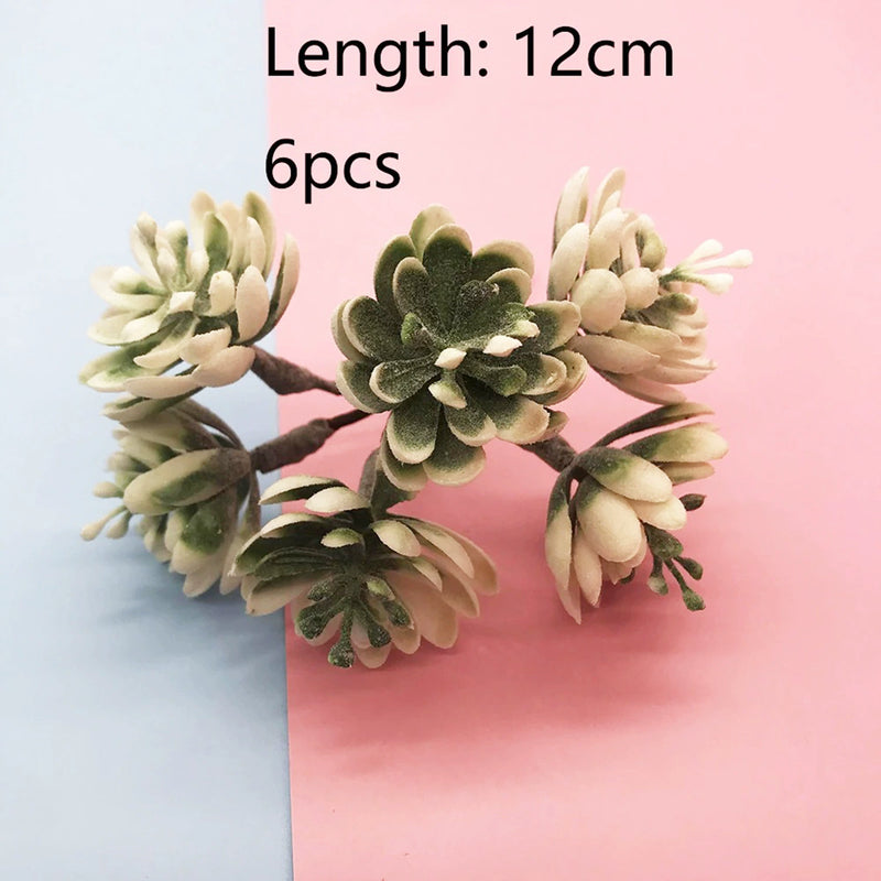 Faux Floral Crafting Pick, 4-Inch Realistic Mini Stem, DIY Supplies for Wedding Boutonnieres, Corsages, Wreaths & Gift Decor