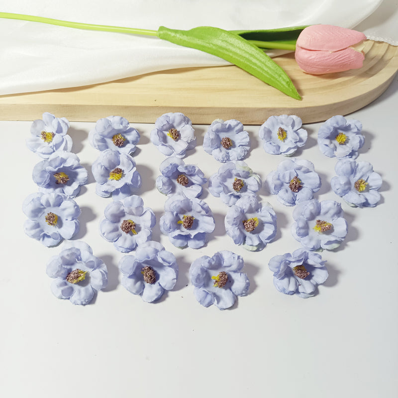 100pcs Mini Daisy Flower Heads, Bulk Faux Silk Daisies for DIY Wedding Crafts, Boutonnieres, Home Decor & Gift Embellishments, Dainty White