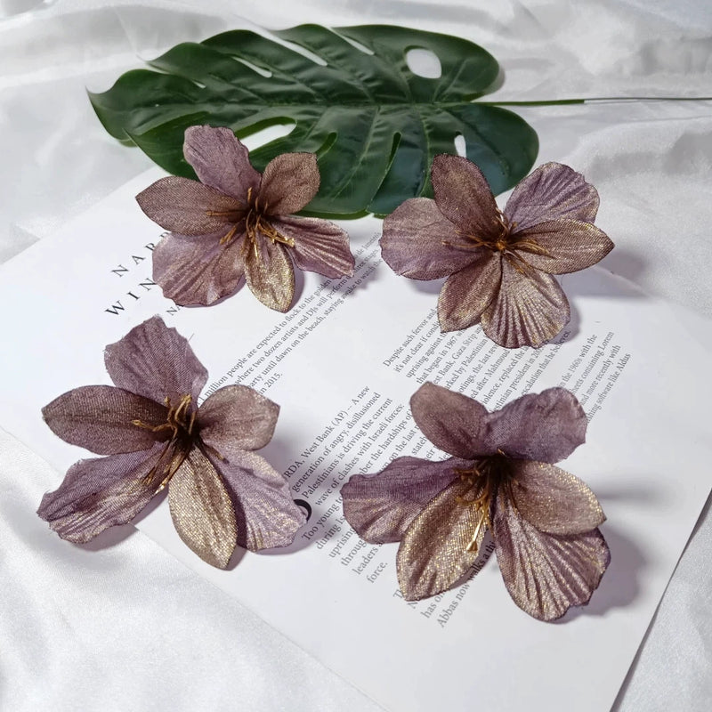 3" Faux Lily Flower Heads, Lifelike Silk Lilies for DIY Wedding Decor, Boutonnieres, Corsages, Wreaths & Home Crafting, Bulk