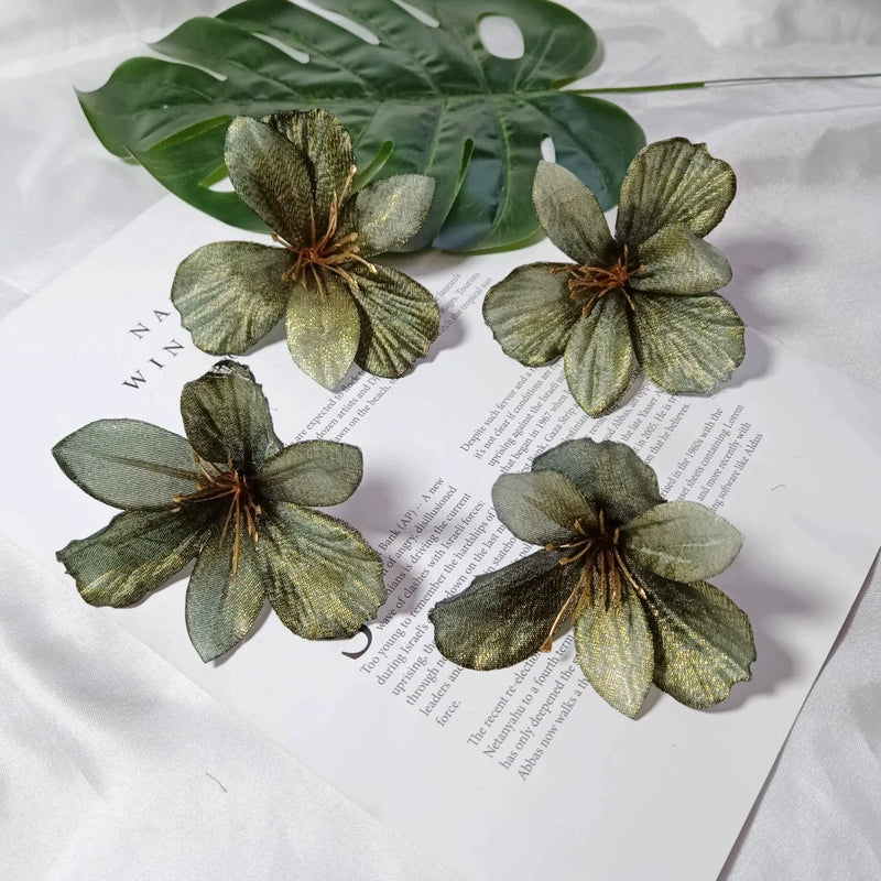 3" Faux Lily Flower Heads, Lifelike Silk Lilies for DIY Wedding Decor, Boutonnieres, Corsages, Wreaths & Home Crafting, Bulk
