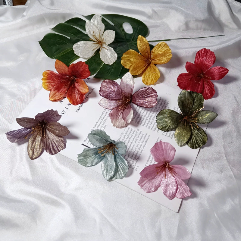 3" Faux Lily Flower Heads, Lifelike Silk Lilies for DIY Wedding Decor, Boutonnieres, Corsages, Wreaths & Home Crafting, Bulk