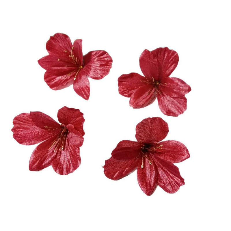 3" Faux Lily Flower Heads, Lifelike Silk Lilies for DIY Wedding Decor, Boutonnieres, Corsages, Wreaths & Home Crafting, Bulk