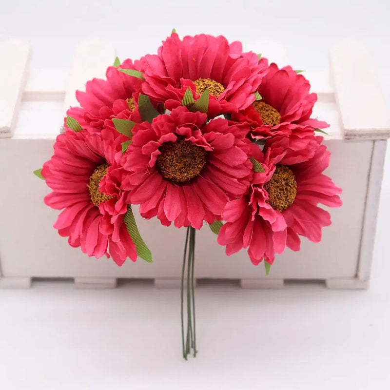 Chrysanthemum Floral Wreath Materials, 4.5" Real-Touch Artificial Flowers, Perfect for Wedding Decor, Home Styling, DIY Craft Projects