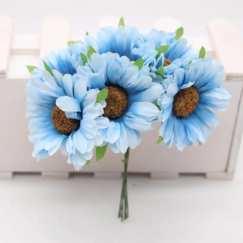 Chrysanthemum Floral Wreath Materials, 4.5" Real-Touch Artificial Flowers, Perfect for Wedding Decor, Home Styling, DIY Craft Projects