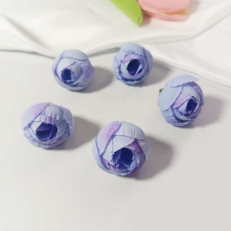Mini Rose Buds, 5-Pc 1" Realistic Faux Tea Roses for Dreamy DIY Wedding Crafts, Boutonnieres, Corsages & Home Decor Accents