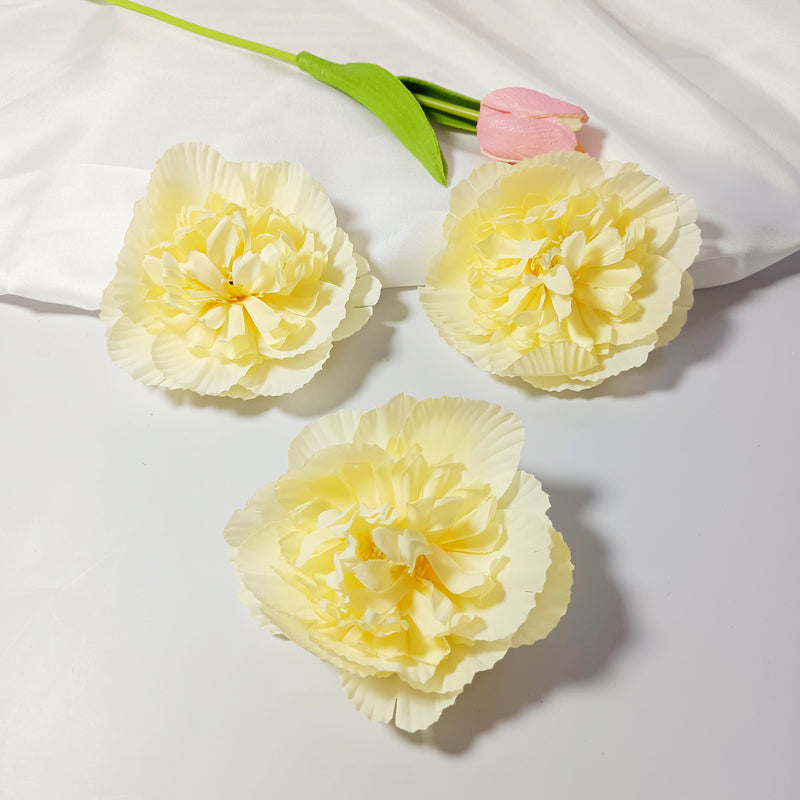 Bulk Silk Peony Heads, 10-Pack 4" Artificial Flowers, Realistic Faux Floral Supplies for DIY Wedding Decor, Hair Accessories & Crafts