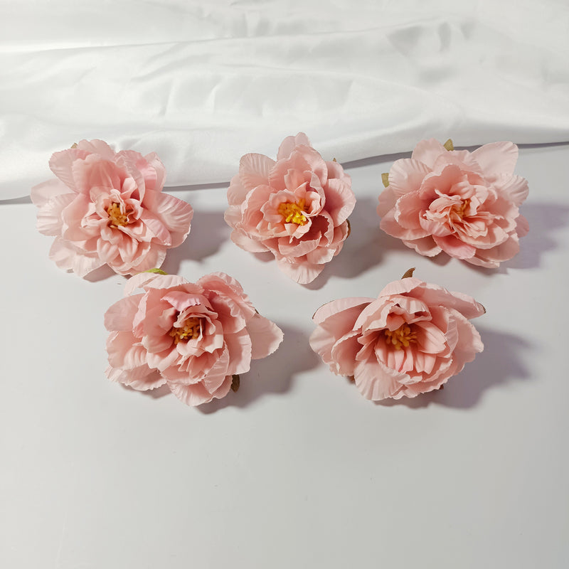 10 Pcs Silk Peony Flower Heads, 3" Faux Water Lily Blooms for DIY Wedding Decor, Bouquets, Centerpieces, Crafts & Home Accents