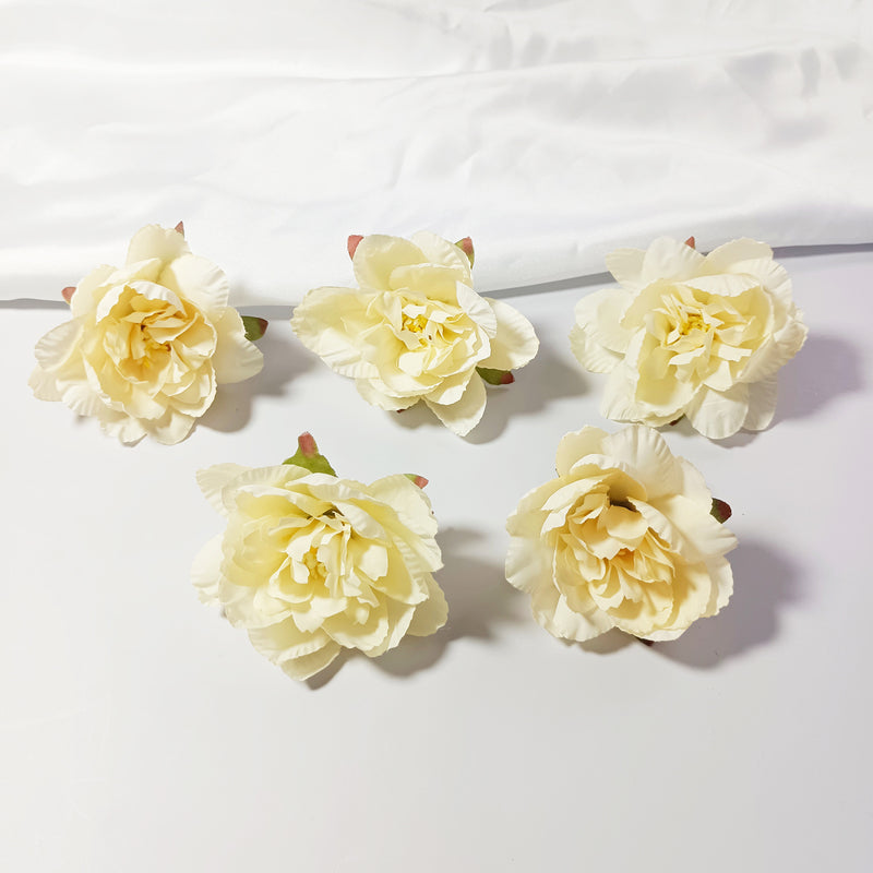 10 Pcs Silk Peony Flower Heads, 3" Faux Water Lily Blooms for DIY Wedding Decor, Bouquets, Centerpieces, Crafts & Home Accents