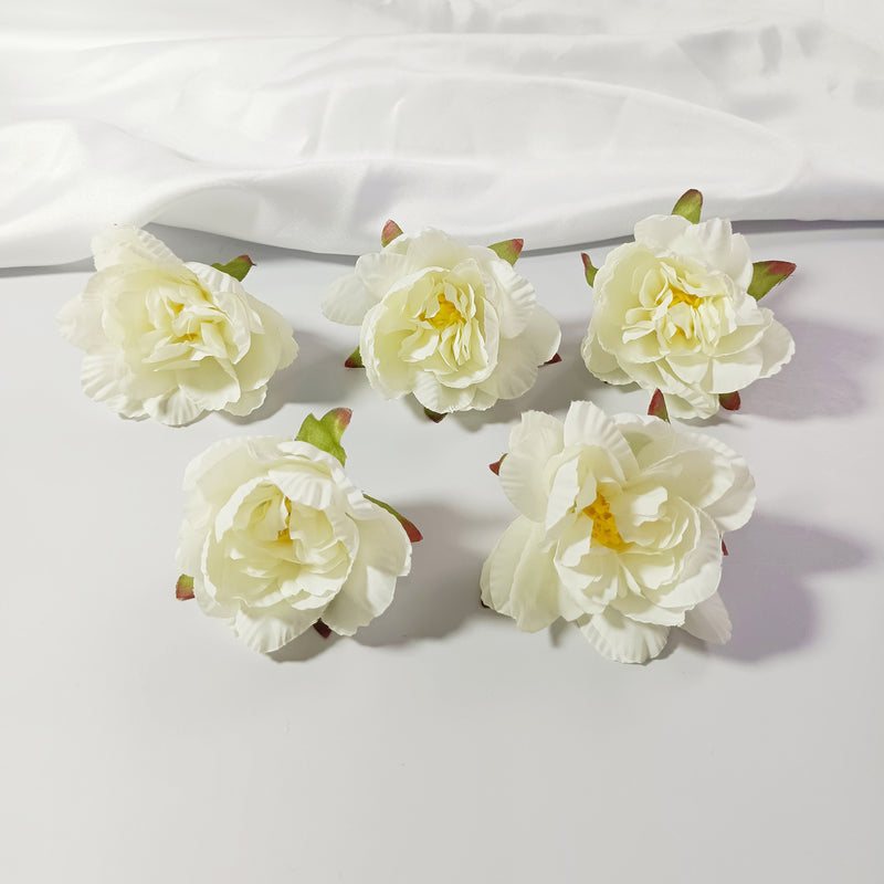 10 Pcs Silk Peony Flower Heads, 3" Faux Water Lily Blooms for DIY Wedding Decor, Bouquets, Centerpieces, Crafts & Home Accents