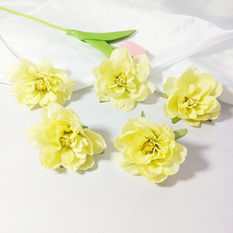 10 Pcs Silk Peony Flower Heads, 3" Faux Water Lily Blooms for DIY Wedding Decor, Bouquets, Centerpieces, Crafts & Home Accents