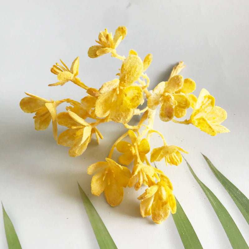 Ethereal Frosted Pine Spray, 6.5" Small Faux Greenery Stems for DIY, Realistic Filler for Wedding Bouquets, Corsages, Wreaths, Home Decor