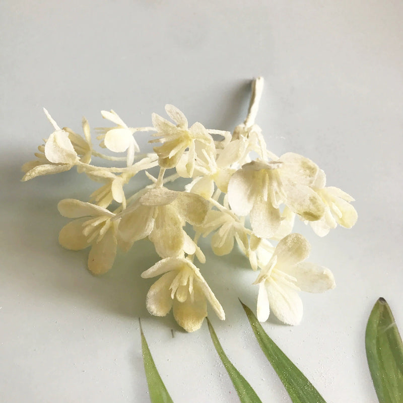 Ethereal Frosted Pine Spray, 6.5" Small Faux Greenery Stems for DIY, Realistic Filler for Wedding Bouquets, Corsages, Wreaths, Home Decor