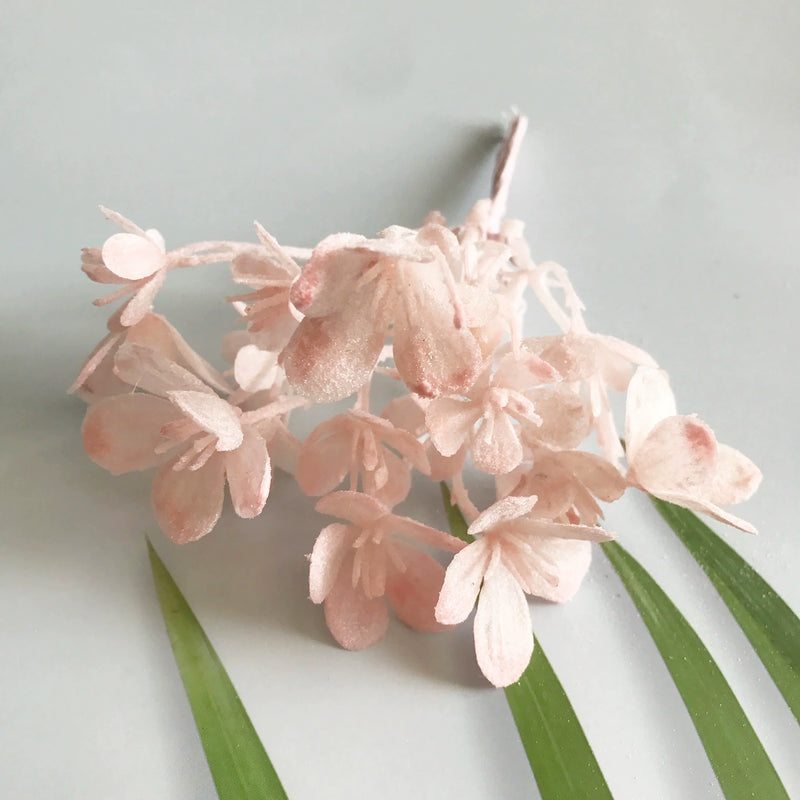 Ethereal Frosted Pine Spray, 6.5" Small Faux Greenery Stems for DIY, Realistic Filler for Wedding Bouquets, Corsages, Wreaths, Home Decor