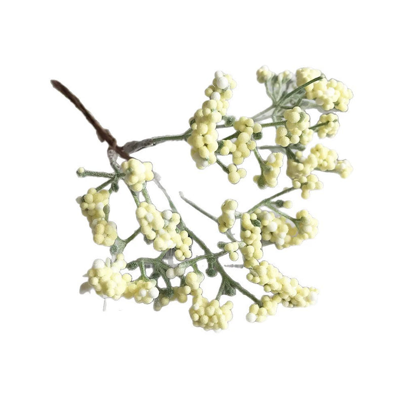 Frosted Faux Baby's Breath Bunch, 6.5" Small Artificial Gypsophila, Realistic Filler Flowers for DIY Wedding Bouquets, Bulk Crafts, Home Decor