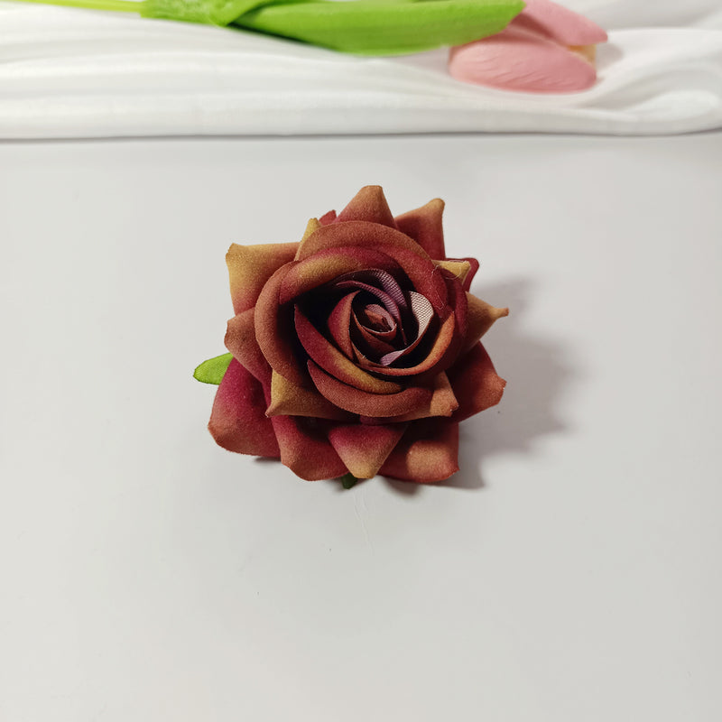 2" Velvet Rose Flower Heads, Lush Faux Roses for DIY Wedding Bouquets, Arch Decor, Centerpieces, Corsages, Realistic Artificial Flowers