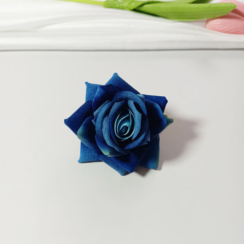 2" Velvet Rose Flower Heads, Lush Faux Roses for DIY Wedding Bouquets, Arch Decor, Centerpieces, Corsages, Realistic Artificial Flowers