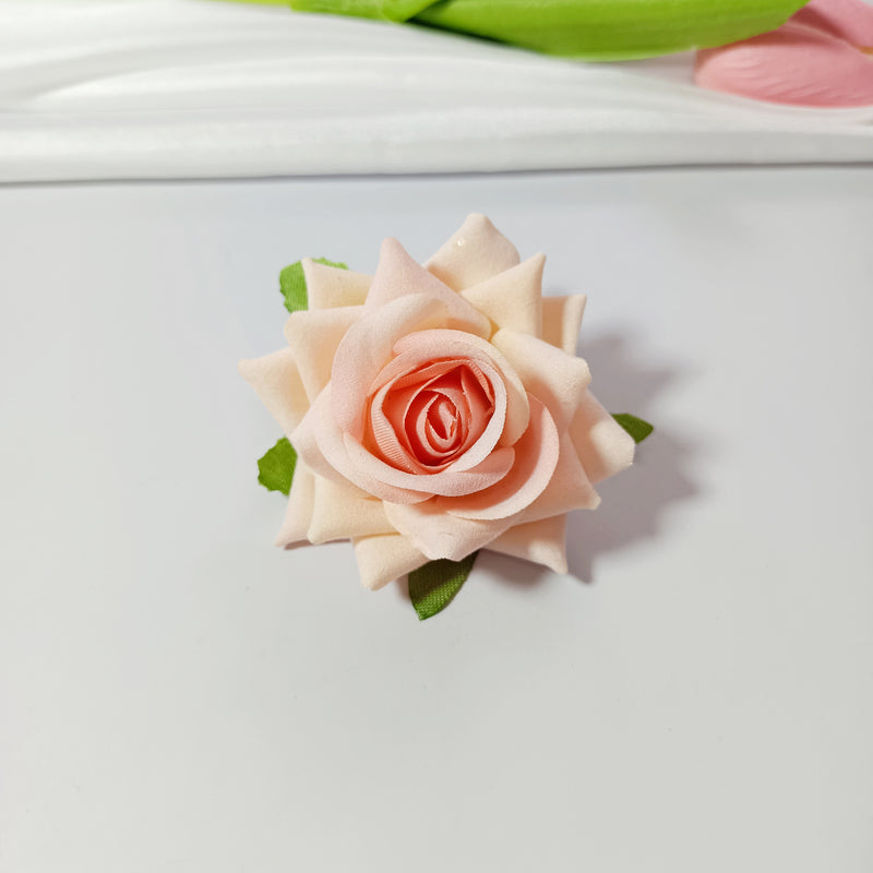 2" Velvet Rose Flower Heads, Lush Faux Roses for DIY Wedding Bouquets, Arch Decor, Centerpieces, Corsages, Realistic Artificial Flowers