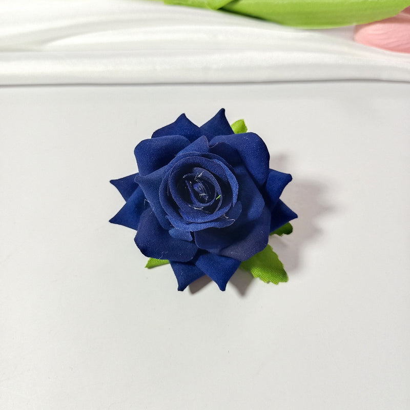 2" Velvet Rose Flower Heads, Lush Faux Roses for DIY Wedding Bouquets, Arch Decor, Centerpieces, Corsages, Realistic Artificial Flowers
