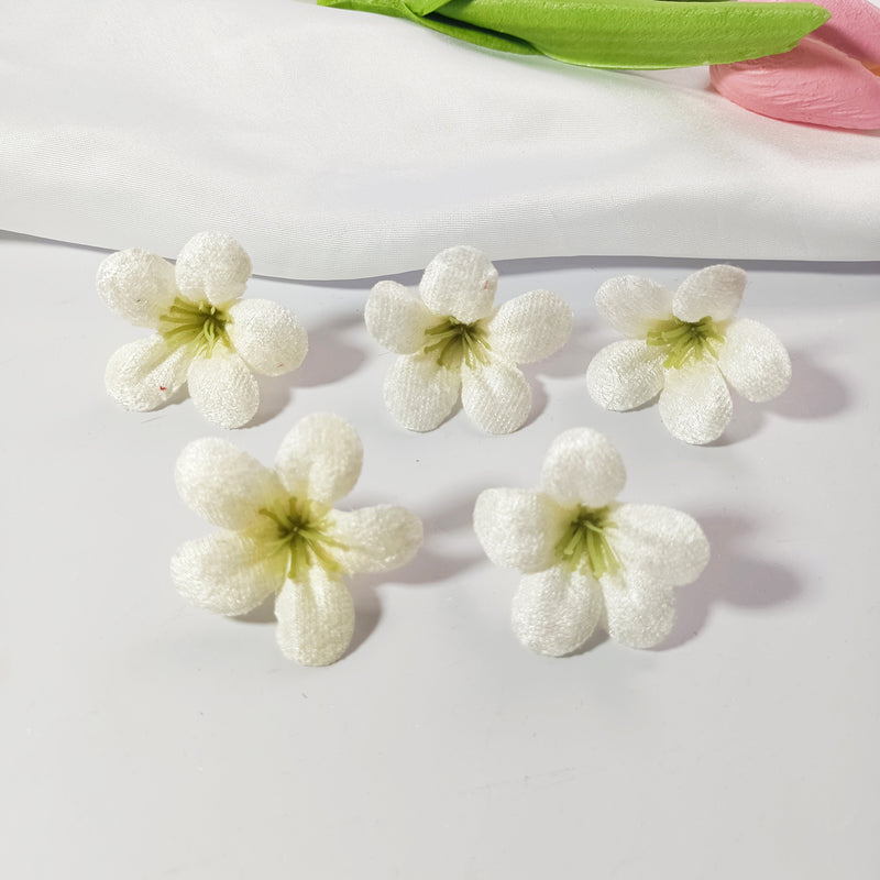 10-Pack Meadow Wildflower Heads, 1.5" Small Faux Flowers for DIY, Realistic Craft Blooms for Wedding Corsages, Wreaths & Rustic Home Decor
