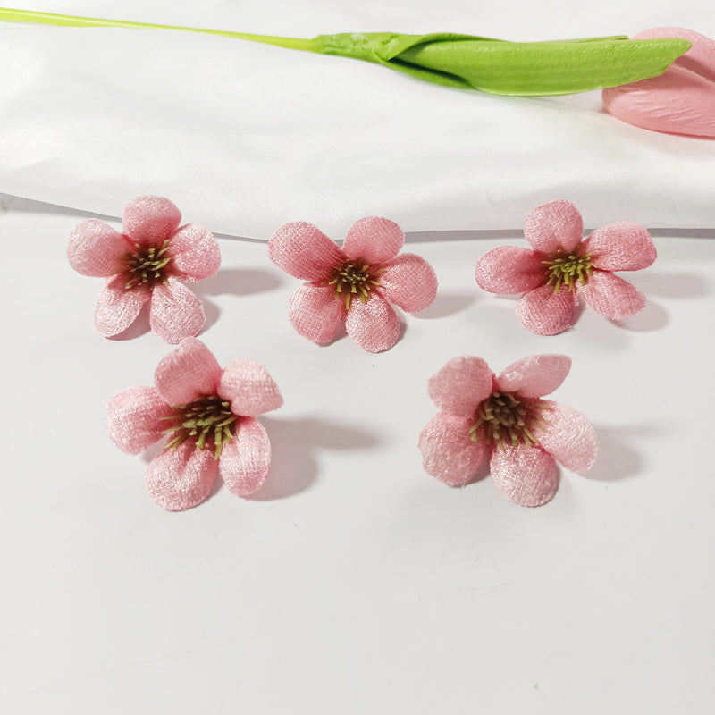 10-Pack Meadow Wildflower Heads, 1.5" Small Faux Flowers for DIY, Realistic Craft Blooms for Wedding Corsages, Wreaths & Rustic Home Decor