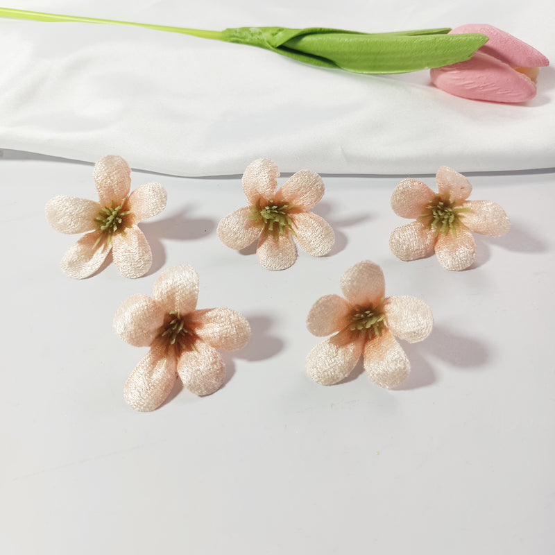 10-Pack Meadow Wildflower Heads, 1.5" Small Faux Flowers for DIY, Realistic Craft Blooms for Wedding Corsages, Wreaths & Rustic Home Decor