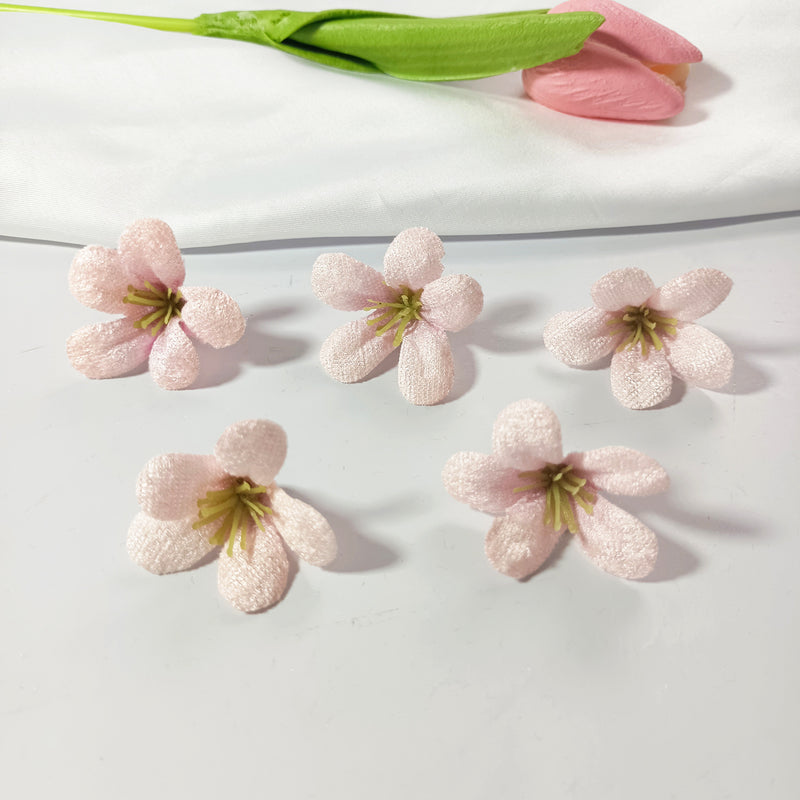 10-Pack Meadow Wildflower Heads, 1.5" Small Faux Flowers for DIY, Realistic Craft Blooms for Wedding Corsages, Wreaths & Rustic Home Decor
