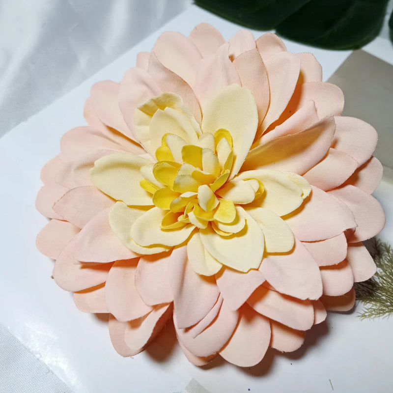 Lush 4.5" Dahlia Blooms, Realistic Faux Flower Heads for DIY Wedding Bouquets, Event Design, Corsages, and Elevated Home Decor