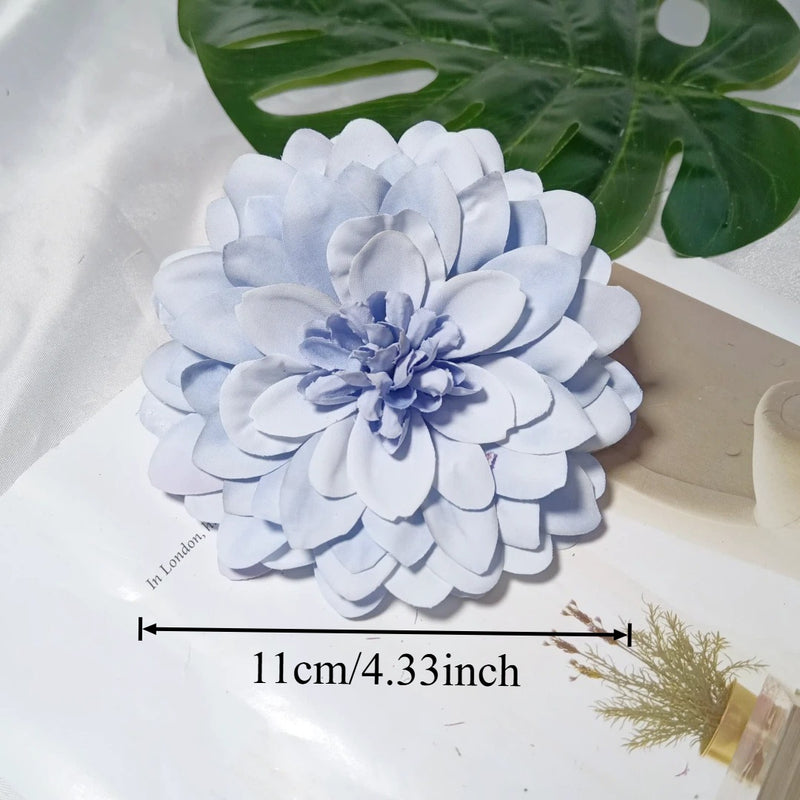 Lush 4.5" Dahlia Blooms, Realistic Faux Flower Heads for DIY Wedding Bouquets, Event Design, Corsages, and Elevated Home Decor