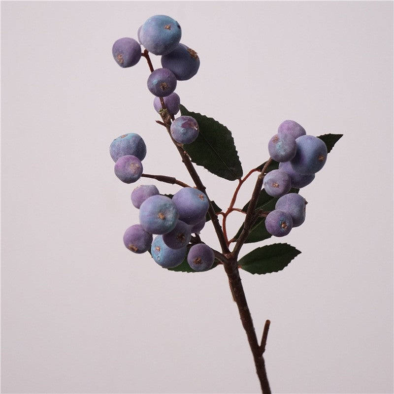 18" Lifelike Frosted Red Berry Stem, Faux Winter Holly Berries for Christmas Decor, Holiday Wreaths, and DIY Wedding Centerpieces