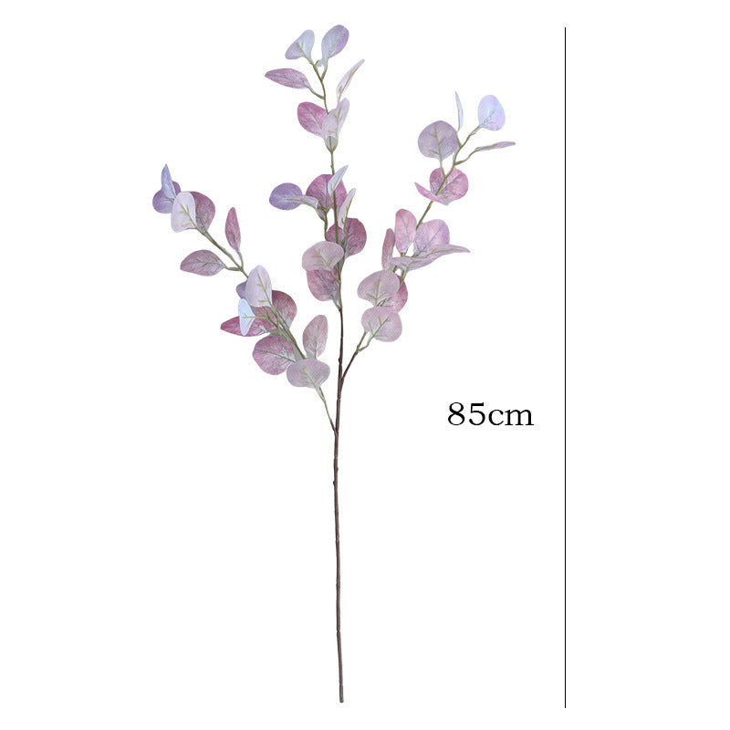 Faux Money Plant Eucalyptus Branch, 33" Real-Touch Greenery for Home Decor, Weddings, and Seasonal Decorations