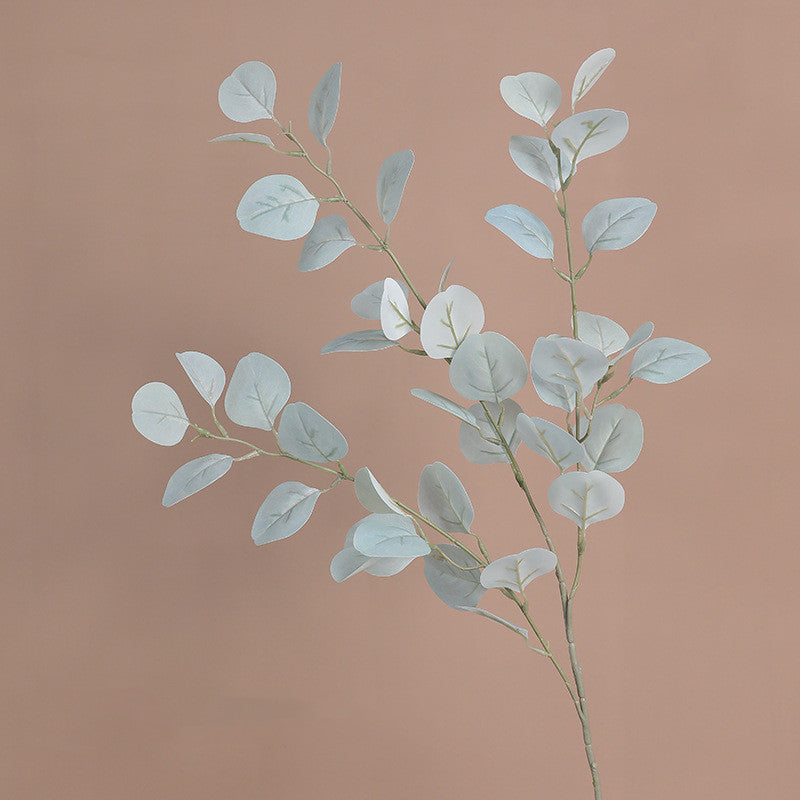 Faux Money Plant Eucalyptus Branch, 33" Real-Touch Greenery for Home Decor, Weddings, and Seasonal Decorations