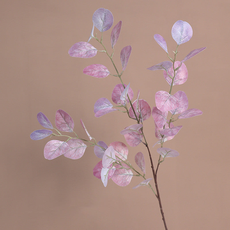Faux Money Plant Eucalyptus Branch, 33" Real-Touch Greenery for Home Decor, Weddings, and Seasonal Decorations