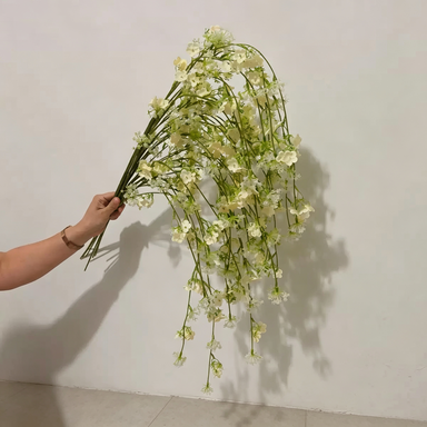 5-Stem Set 37" Long Cascading Artificial Flowers, Realistic Trailing Floral Vines for Dreamy Wedding Arch, Home Decor, DIY Centerpieces