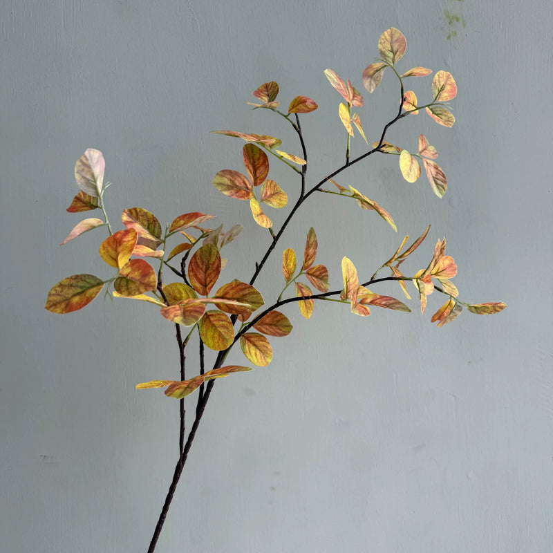 Real Touch Money Leaf Stems (Set of 2), 35" Long Artificial Greenery Branch, Lifelike 3D Printed Leaves for Vase, Wedding & Home Decor