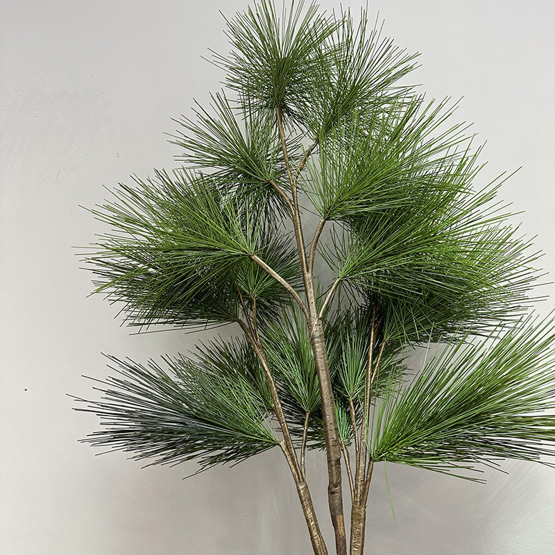 Realistic Faux Pine Branch, 37" Tall, Perfect for Home Decor, Weddings, Holiday Arrangements, Natural Look