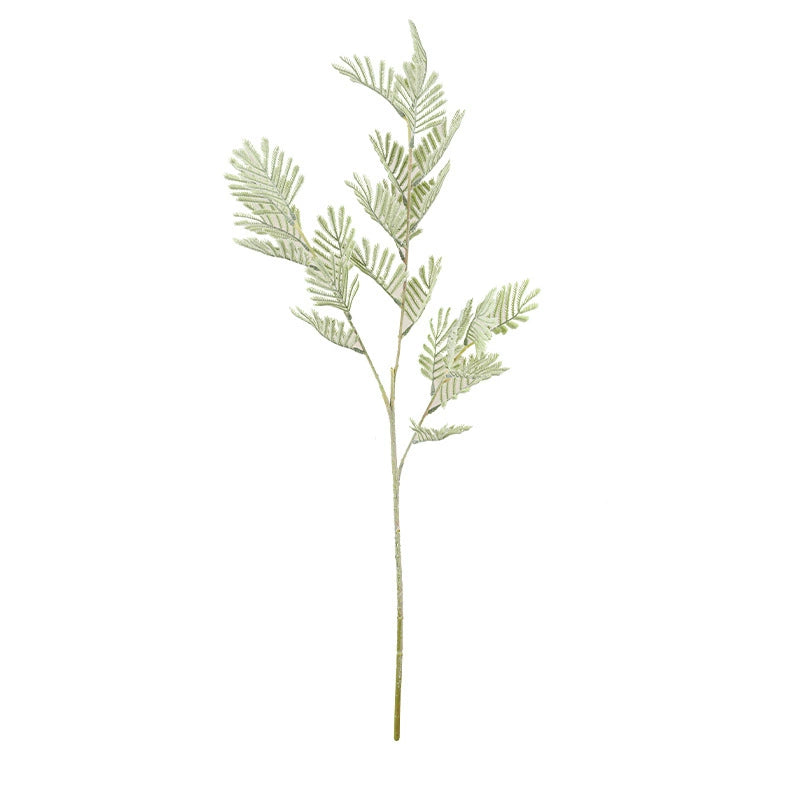 30 Inch Artificial Mimosa Plant, Real-Touch Faux Greenery, Gray-Green Stems for Wedding Decor, Home & Event Styling, Bulk or Single Purchase