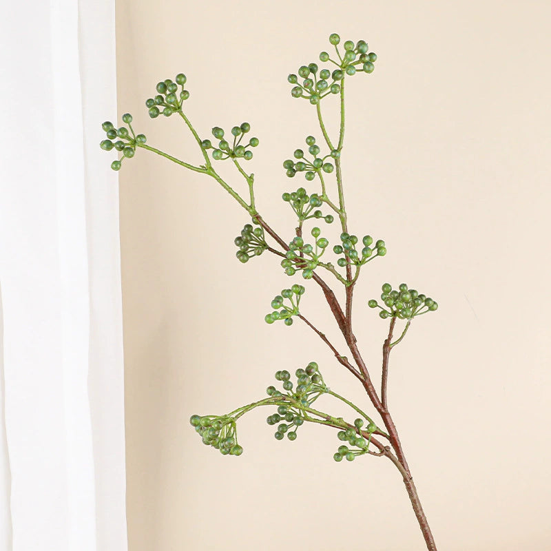 Realistic Faux Berry Vine, 31 Inch Artificial Silk Berries, Red/Blue/Black/Orange/Green, Bulk Wholesale or Single, Wedding Decor, Home Accent