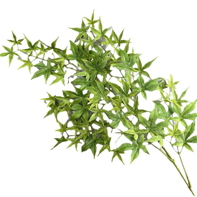 Real-Touch Artificial Maple Leaves, 43" Potted Plant in Red & Green, Bulk & Single Purchase, for Wedding Decor, Home Styling, Seasonal Displays
