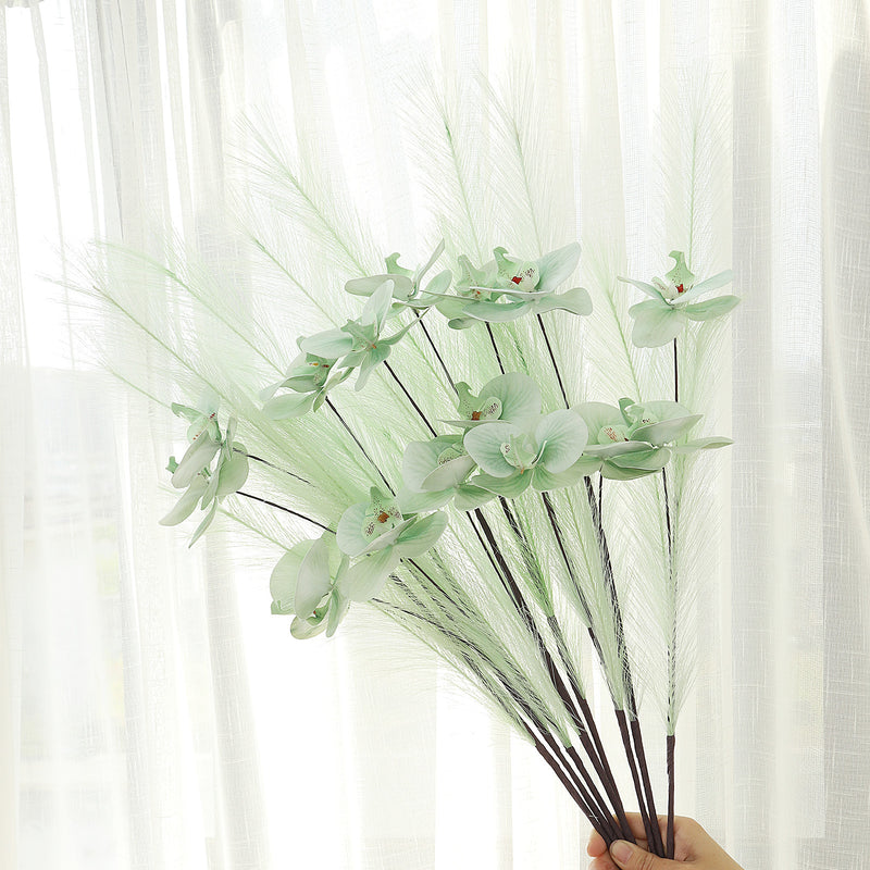 Realistic Orchid Stem 72cm (28") - Silk Faux Flowers for Home Decor, Weddings, and Events - Modern Minimalist Design, Perfect for Vases