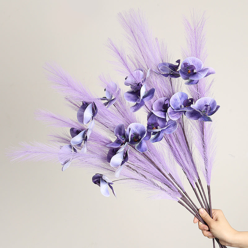 Realistic Orchid Stem 72cm (28") - Silk Faux Flowers for Home Decor, Weddings, and Events - Modern Minimalist Design, Perfect for Vases