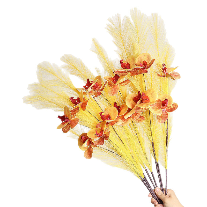 Realistic Orchid Stem 72cm (28") - Silk Faux Flowers for Home Decor, Weddings, and Events - Modern Minimalist Design, Perfect for Vases